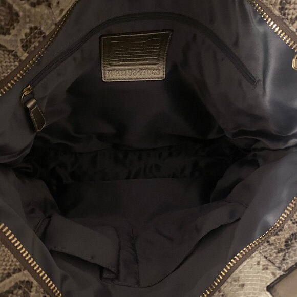 COACH 17043 Audrey Python Slim Tote - Picture 4 of 10